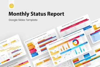 Monthly Status Report Google Slides Presentation Template